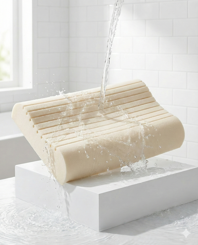 矽膠水洗枕 — 特殊技術突破，全枕可機洗